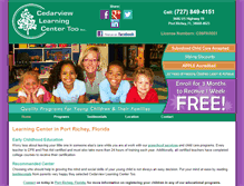 Tablet Screenshot of cedarviewlearning.com